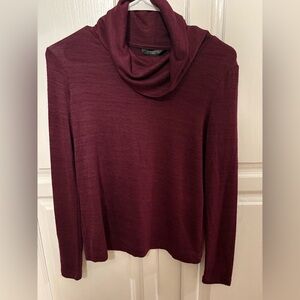 Banana Republic LuxeSpun Cowl Neck Lightweight Sweater Top Women's Size XXS